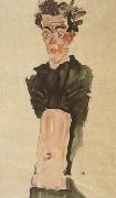 Egon Schiele Self-Portrait with Bare Stomach (mnk12) Germany oil painting artist